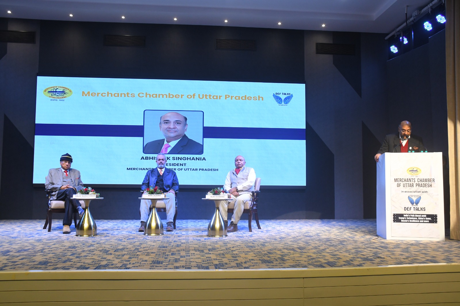 A session in progress at the Sir Padampat Singhania Auditorium