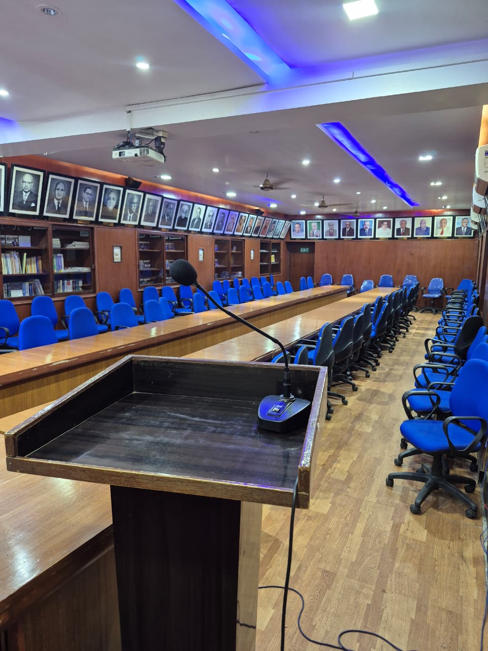 Speaker podium in the Chamber hall