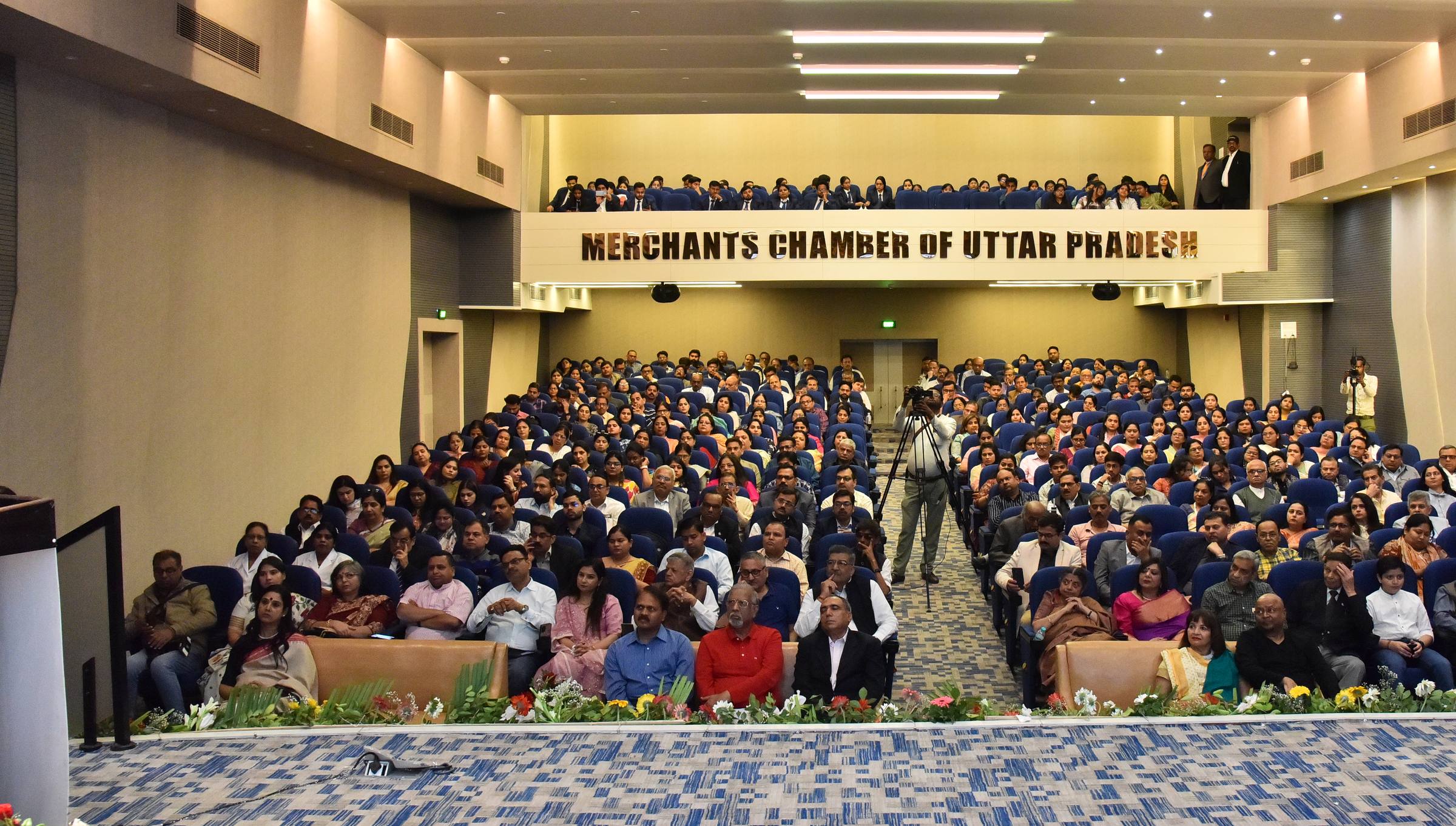 A full house at the Sir Padampat Singhania Auditorium of the Merchants Chamber of Uttar Pradesh, Civil Lines, Kanpur